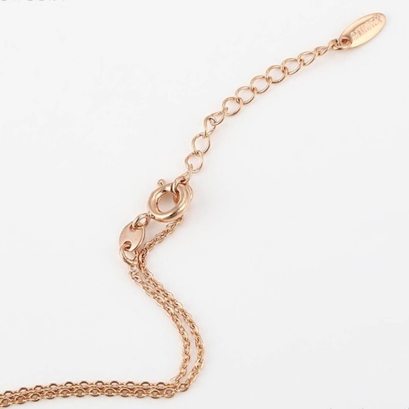 Simulated Diamonds Star Necklace 18k Gold Plated - Picture 6 of 8